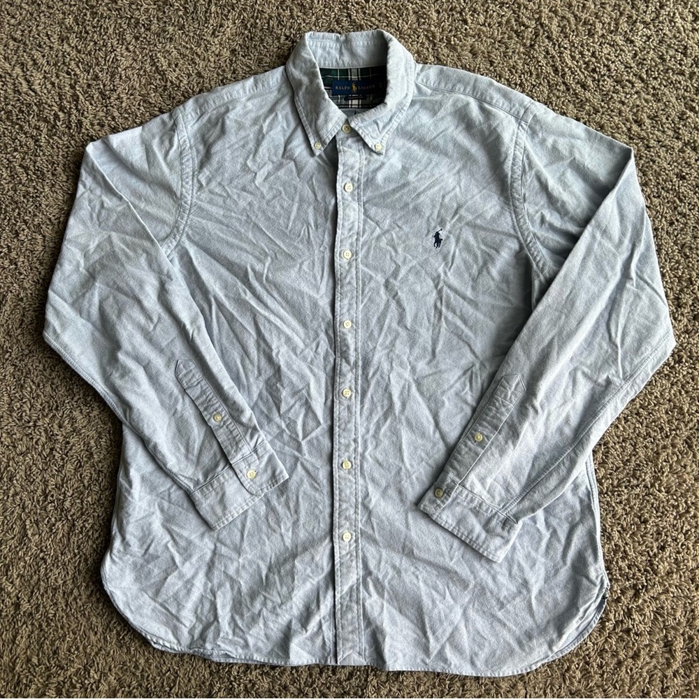 Ralph Lauren Light Blue Button-Down Oxford Shirt